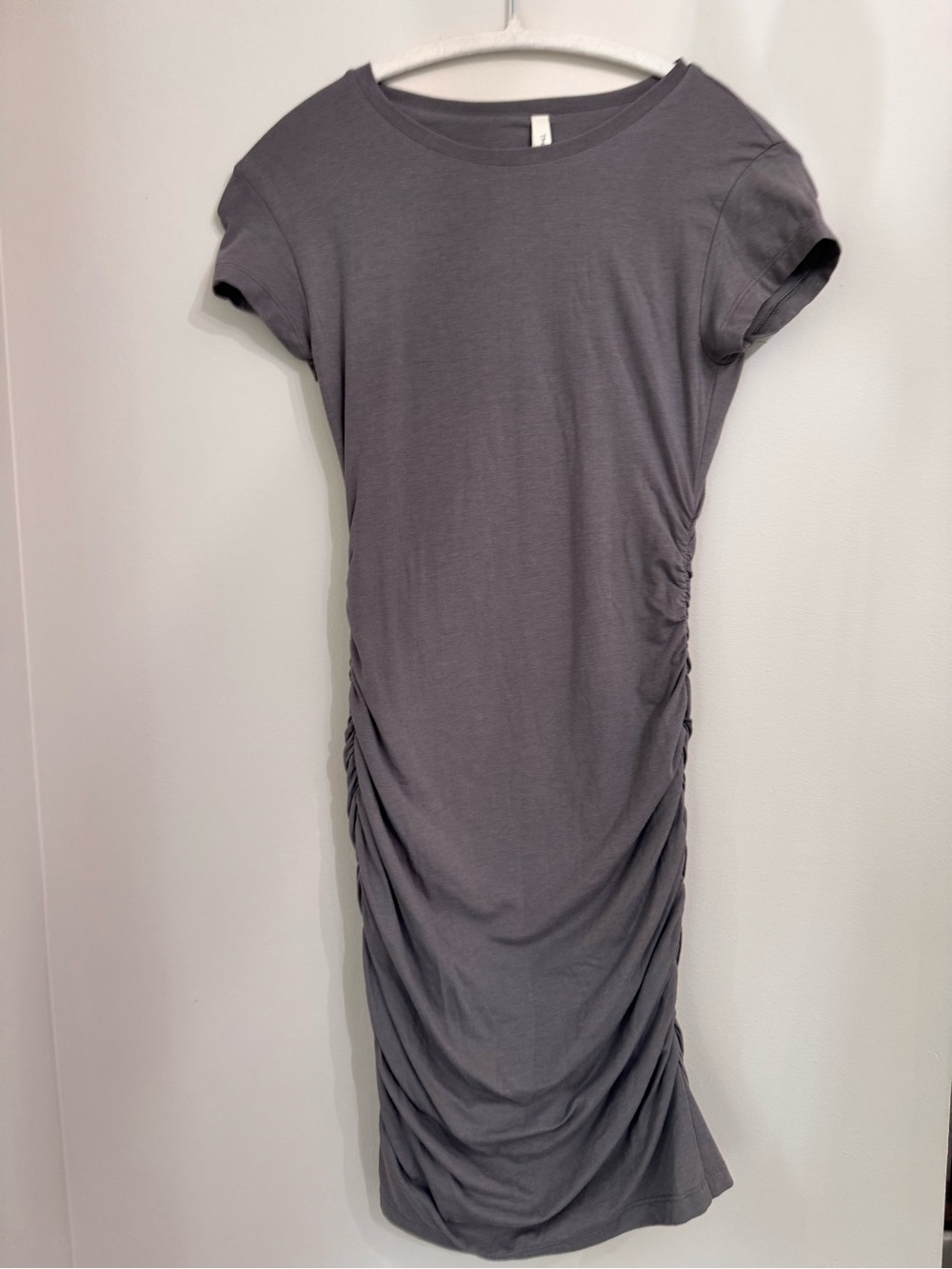Aritzia The Group Babaton Contour Ruched Midi Dress - Grey